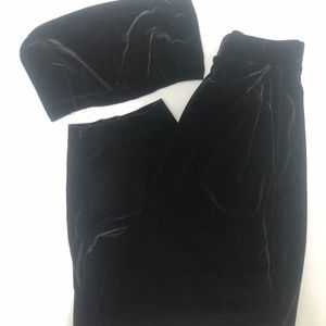 🖤SOLD🖤UO black velvet set